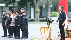 Jokowi Lepaskan Ratusan Kontingen Indonesia ke Asian Games Ke-19, Menpora: Indonesia Berpotensi Kehilangan Emas dan Turun Peringkat