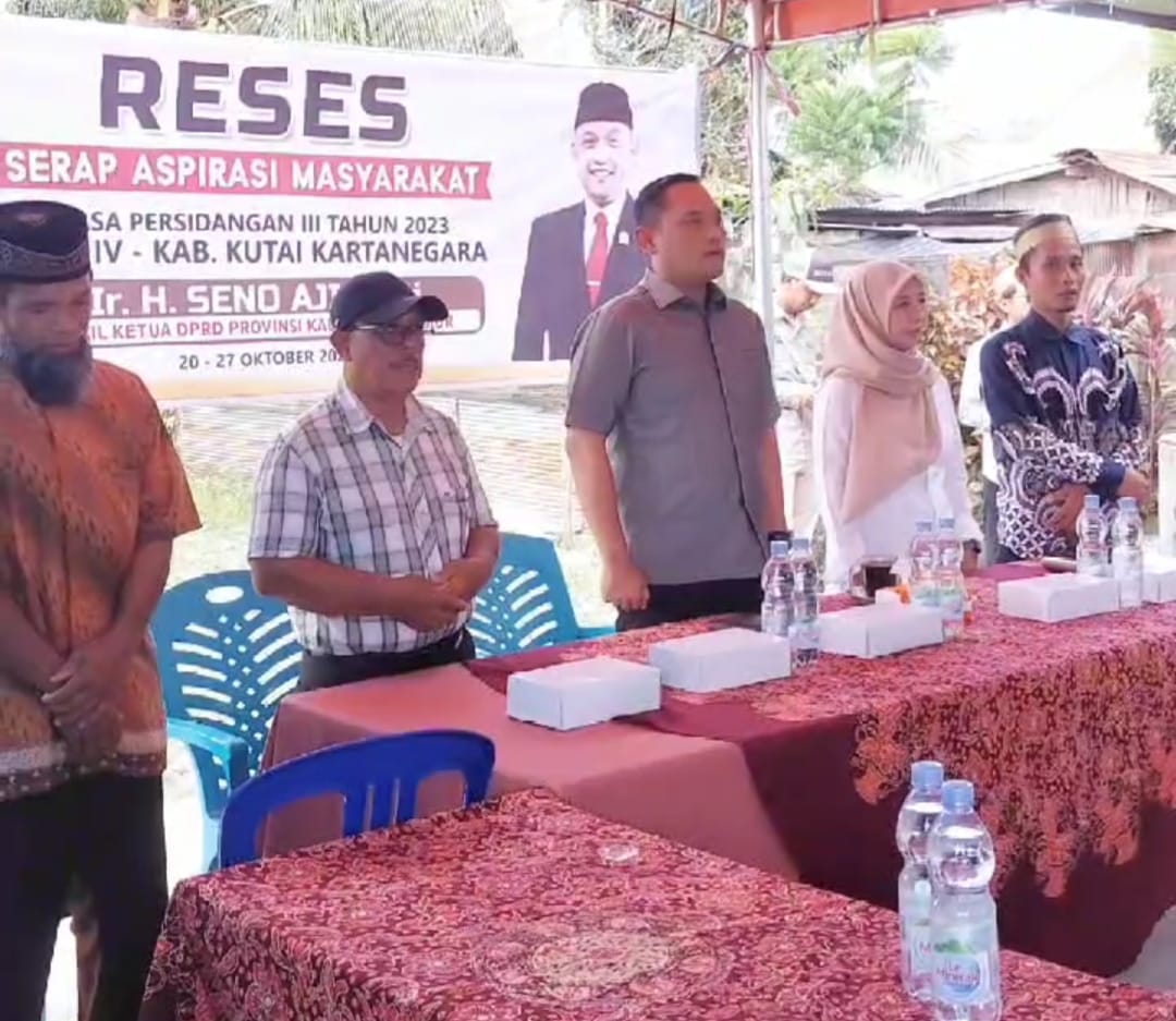 Wakil Ketua DPRD Kaltim, Seno Aji saat reses di Badak Ilir