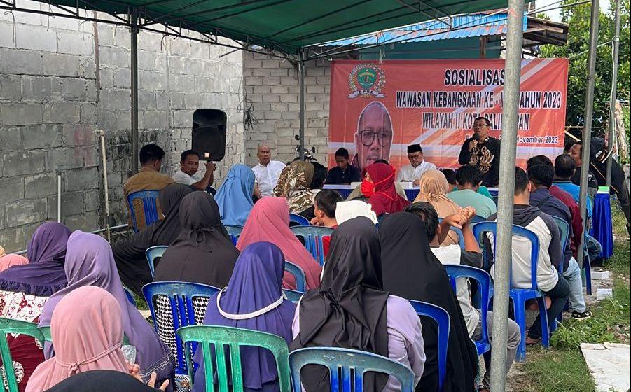 Anggota DPRD Kaltim Muhammad Adam sosialisasi wawasan kebangsaan di wilayah Balikpapan. (Dok pribadi)