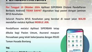 Tidak Lagi Gunakan Aplikasi SIPERBAN, RSUD Bontang Wajibkan Pasien Rawat Jalan Pakai Aplikasi Mobile JKN