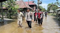 Banjir di Kota Bangun (dok: Humas Polres Kukar)