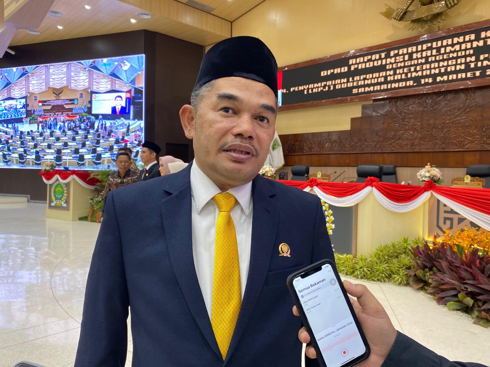 Ketua DPRD Kaltim, Hasanuddin Mas’ud. (Dok.RITMEKALTIM/Raf).