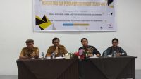 Kepala DKUMKMP Kota Balikpapan, Heruressandy Setya Kesuma saat membuka kegiatan sertifikasi Tingkat Komponen Dalam Negeri untuk Industri Kecil (TKDN IK), Jumat (9/5/2025).