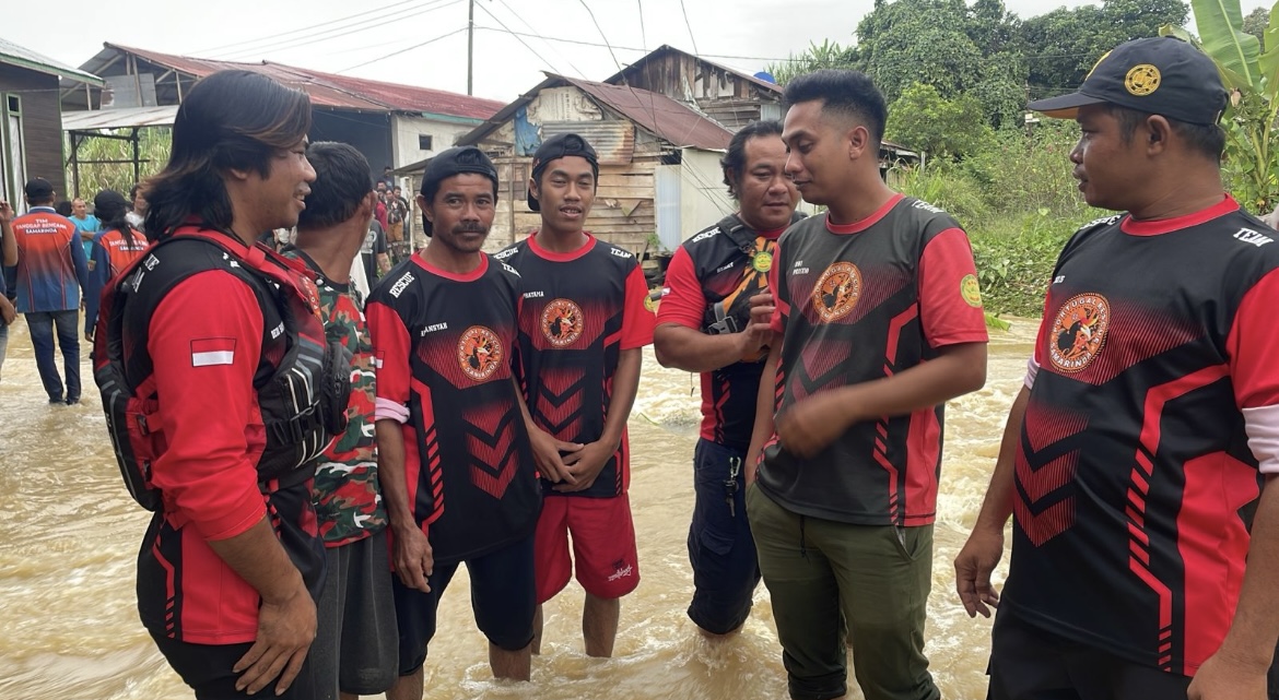 Proses pencarian korban tenggelam di Samarinda (dok: ist)