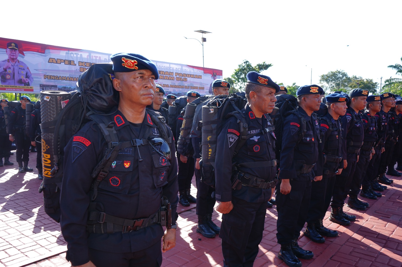 Brimob Polda Kaltim Siap Perkuat Pengamanan PSU Pilkada di Mahulu