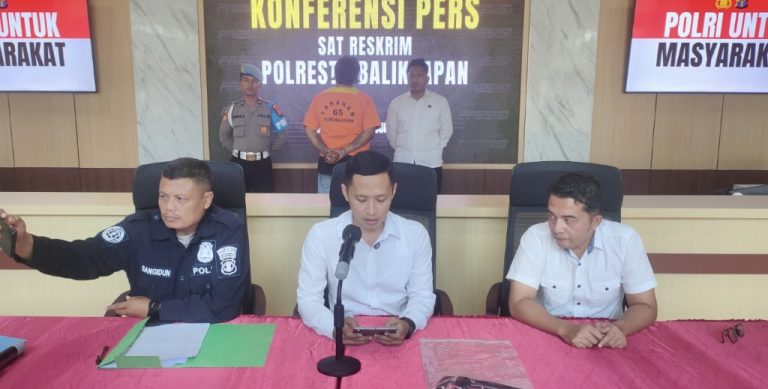 Polresta Balikpapan Bekuk Residivis Pembawa Senjata Tajam