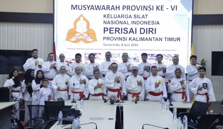 Keluarga Silat Nasional (Kelatnas) Indonesia Perisai Diri Kaltim memggelar Musyawarah Provinsi (Musprov) ke-VI, Minggu 8 Juni 2025.