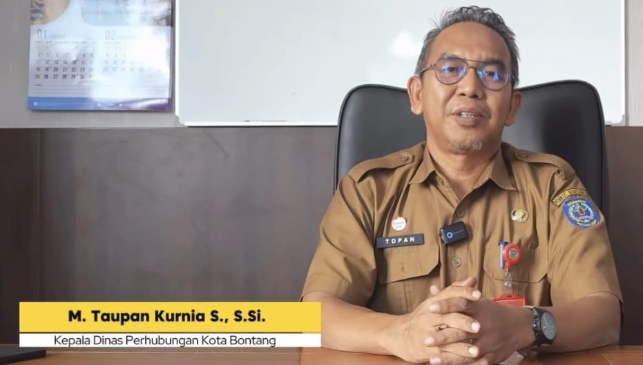 Kepala Dinas Perhubungan Kota Bontang, M. Taupan Kurnia.