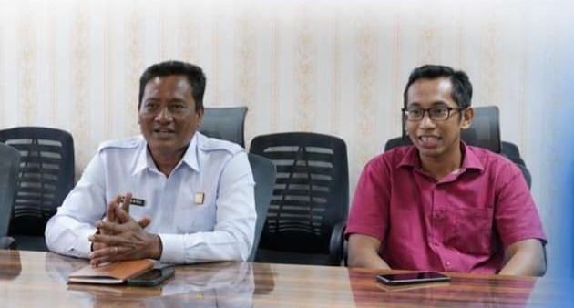 Perwakilan Kementerian Hukum dan HAM RI yang melakukan kunjungan sekaligus evaluasi pelaksanaan Sentra KI di Kota Bontang (dok:bapperida)