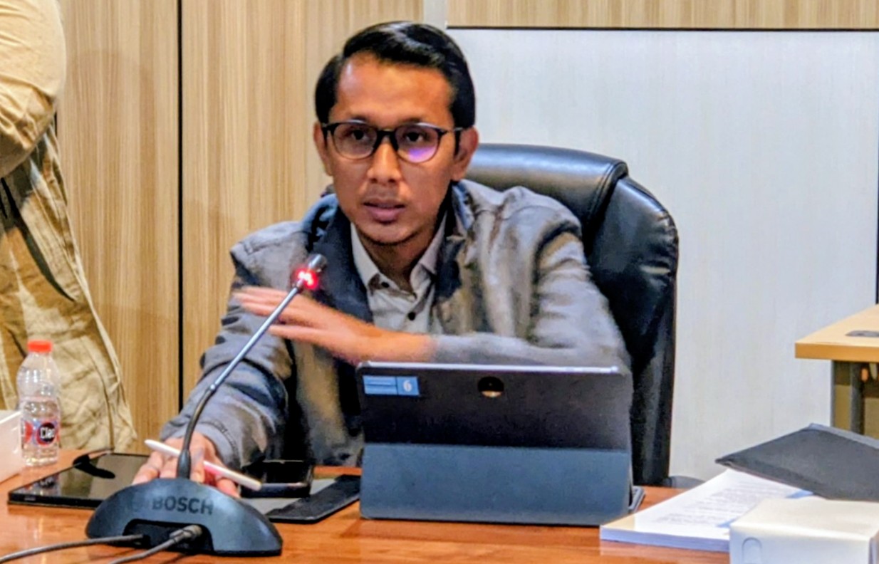 Anggota Pansus RTRW DPRD Bontang Heri Keswanto menegaskan pentingnya memasukkan jalur evakuasi dan mitigasi bencana dalam Raperda RTRW demi melindungi warga di sekitar kawasan industri.(dok: ritmee)